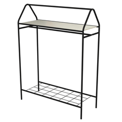 KAIA Design Kledingrek Home - Metaal - 143x40x104 CM - Zwart - Seprio