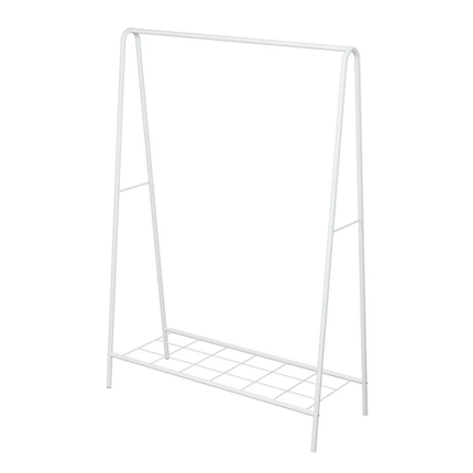 KAIA Design Kledingrek Oval - Metaal - 150x40x104 CM - Wit - Seprio