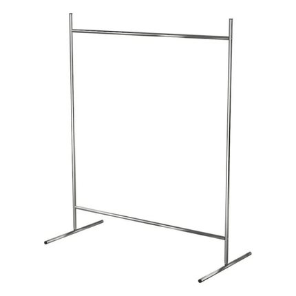 KAIA Design Kledingrek Square - 127x104x50 CM - Zilver - Seprio
