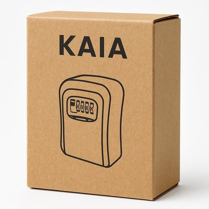 KAIA - Sleutelkuis - Sleutelkastje - Voor Buiten & Binnen - Sleutelkluis met Code - Zwart - Seprio