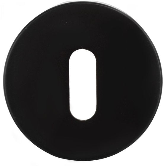KAIA - Sleutelrozet - Zwart - Set - Sleutelplaat - Sleutelgat - Afdekplaat - Aluminium - Rond - Seprio