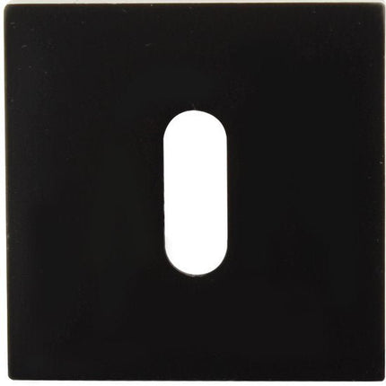 KAIA - Sleutelrozet - Zwart - Set - Sleutelplaat - Sleutelgat - Afdekplaat - Aluminium - Vierkant - Seprio