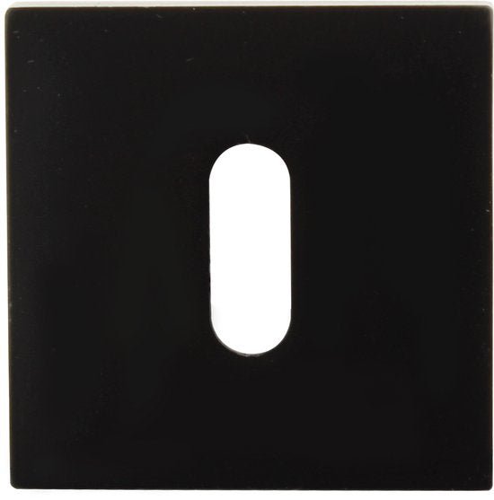 KAIA - Sleutelrozet - Zwart - Set - Sleutelplaat - Sleutelgat - Afdekplaat - Aluminium - Vierkant - Seprio