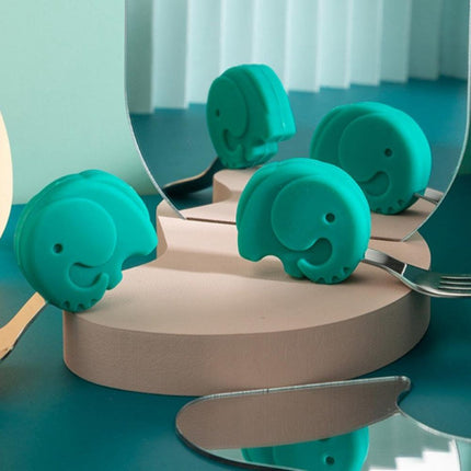 Kinderbestek - Groen - RVS Bestek - Siliconen Handvatten - BPA - Vrij - Geschikt voor Baby’s vanaf 6 Maanden - Seprio