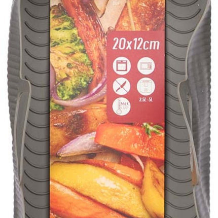 Kinvara - Airfryer Bakjes - Grijs - Siliconen - Herbruikbaar - 20x12 CM - Seprio