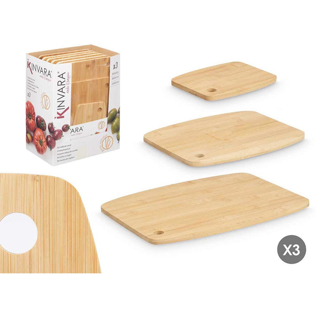 Kinvara Bamboe Snijplankenset – 3 Delige Set | Duurzaam & Stijlvol - Seprio