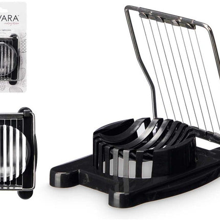 Kinvara - Ei Snijder - Eiersnijder - RVS Draad - Zwart - Met Grip - Anti - Slip - Seprio