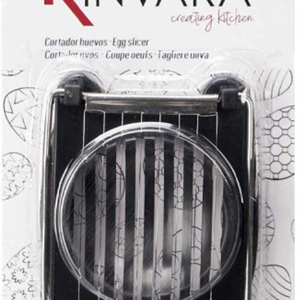 Kinvara - Ei Snijder - Eiersnijder - RVS Draad - Zwart - Met Grip - Anti - Slip - Seprio