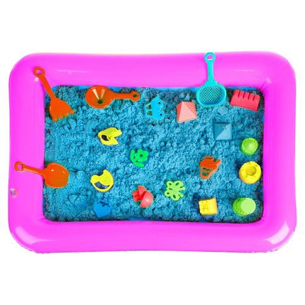 Kruzzel - Creatieve Zandset - Magisch Blauw Zand - Zandbak en Vormpjes - 2 KG - Magic Sand - Seprio