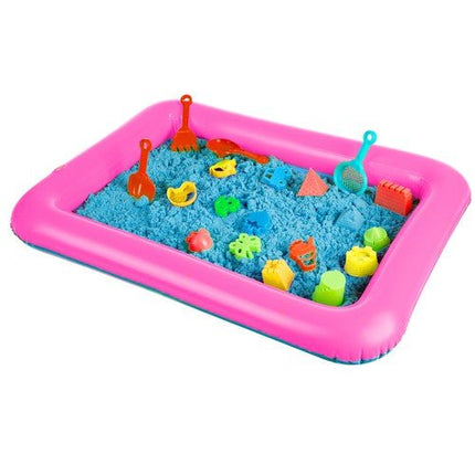 Kruzzel - Creatieve Zandset - Magisch Blauw Zand - Zandbak en Vormpjes - 2 KG - Magic Sand - Seprio