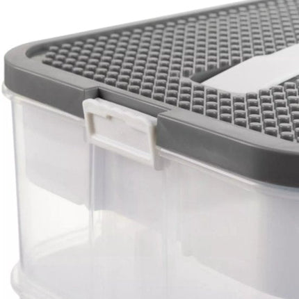 Kruzzel Stapelbox - Block box 3‑lagen – blokken eenvoudig opruimen - 22 liter - Seprio