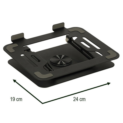 Laptophouder - Zwart - Metaal - 360 Graden Draaibaar - Laptopstand - 11 inch t/m 17 inch - Seprio