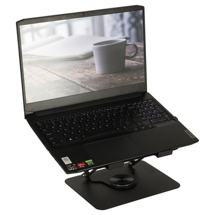 Laptophouder - Zwart - Metaal - 360 Graden Draaibaar - Laptopstand - 11 inch t/m 17 inch - Seprio