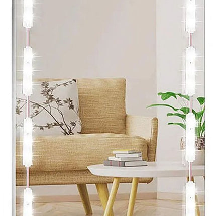 LED spiegelverlichting - Make - up verlichting - Kaptafel lampen - Hollywood spiegel - Make - up lampjes - USB make - up verlichting - Spiegel lampen set - Zelfklevende verlichting - 30 LED lampen - 3 lichtstanden - Seprio