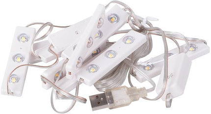 LED spiegelverlichting - Make - up verlichting - Kaptafel lampen - Hollywood spiegel - Make - up lampjes - USB make - up verlichting - Spiegel lampen set - Zelfklevende verlichting - 30 LED lampen - 3 lichtstanden - Seprio