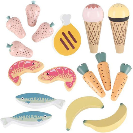 LULILO Melo Houten Marktkraam met Kassa - Supermarkt voor Kinderen - 3+ jaar - Seprio