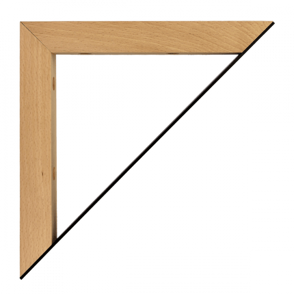 Maclean Plankdrager Driehoek - 2 stuks - 201 x 201mm - Zwart - Hout/Metaal - Duurzame Plankdragers voor Wandmontage - Seprio