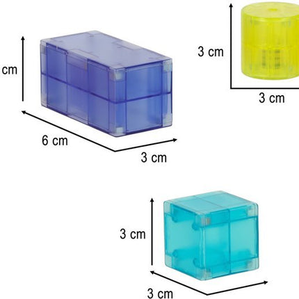 Magnetic Tiles - Magnetische Tegels Lichtgevend - 34 Delige Set - 3D Blokken - Seprio