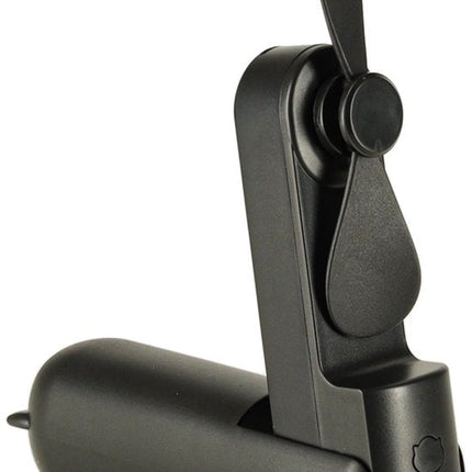 Mini Ventilator - Zwart - Hand Ventilator - USB Oplaadbaar - Met Ophangtouw - Op Batterijen/Accu - Seprio