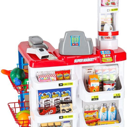 MONOO Speelgoed Supermarkt - Kassa met licht en geluid - 47 onderdelen - 3+ jaar - Seprio