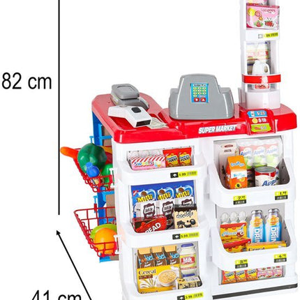 MONOO Speelgoed Supermarkt - Kassa met licht en geluid - 47 onderdelen - 3+ jaar - Seprio