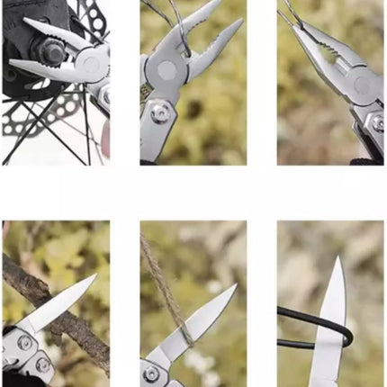 Multitool - Zakmes - 13 functies - Inclusief beschermhoes - Werken - Outdoor - Camping - Multitool zakmes - Seprio