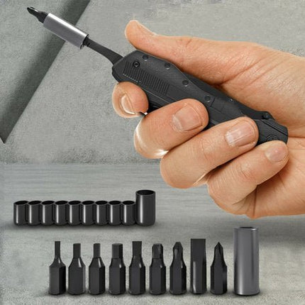 Multitool Zakmes 21 - in - 1 - Multifunctioneel Survival Mes en Tang - Gereedschap Outdoor - Jachtmes - Noodpakket Essential - RVS - Zwart - Seprio