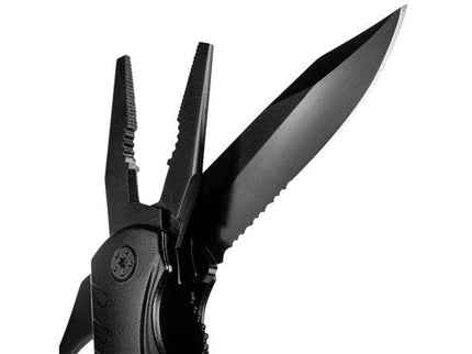 Multitool Zakmes 21 - in - 1 - Multifunctioneel Survival Mes en Tang - Gereedschap Outdoor - Jachtmes - Noodpakket Essential - RVS - Zwart - Seprio