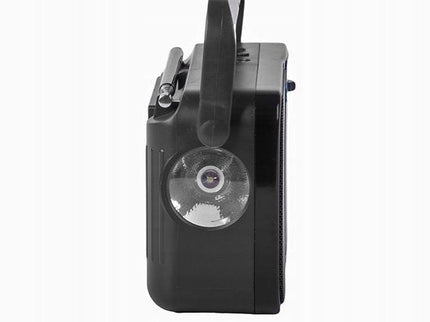 Nexara - Draagbare Noodradio - Radio op Batterijen - Incl. Zaklamp - Zwart - Seprio