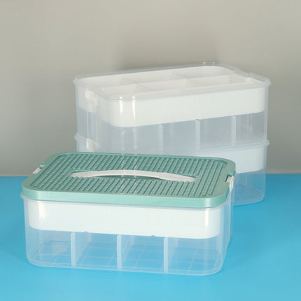 Opbergbox Geschikt voor Lego - Drielaags Organiser - Opslag met Vakken - 3 Niveaus - Seprio