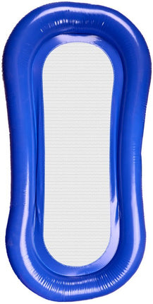 Opblaasbare Waterhangmat - Drijvend Luchtbed met Net - Zwemmatras voor Zwembad en Strand - Water Lounger met Hoofdkussen - Pool Float Stoel - Blauw - Max 80 kg - Seprio