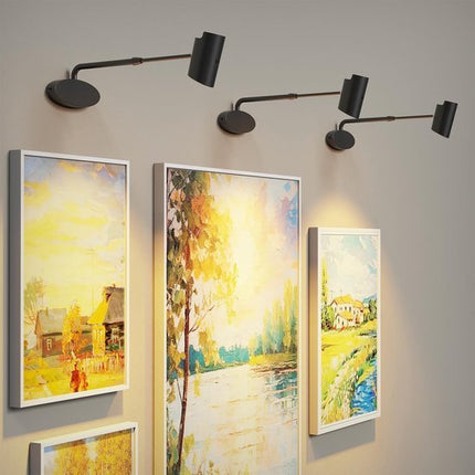 Oplaadbare Schilderijverlichting - Draadloze Wandlamp - Draadloze Spotjes - Draadloze Schilderijverlichting Oplaadbaar - Touch en Afstandsbediening - Dimbaar LED - Oplaadbare Schilderijlamp Snoerloos - Accu Schilderijlamp - USB - C - Zwart - Seprio