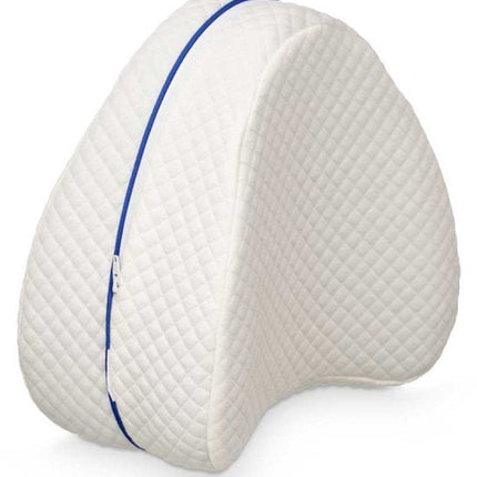 Orthopedisch Kniekussen voor Zijslapers - Ergonomisch Beenkussen voor in Bed - Ondersteunt Knieën Heupen en Rug - Houdingscorrectie bij Artrose en Heupklachten - Traagschuim Kniekussen - Wit - Seprio