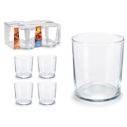 Pasabahce - Bistro Drinkglazen en Waterglazen - Glazenset van 4 - 380 ml - Transparant - Seprio