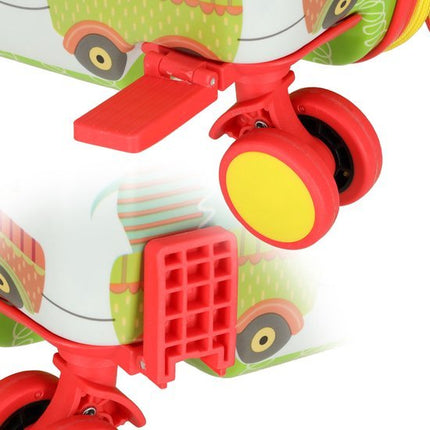 PerPhoenix Ride On Reiskoffer Kinderen Dierentuin Motief 45 cm x 31,5 cm x 22 cm - Zoo Design Handbagage op Wielen - Maximaal 20 kg Belasting - Seprio