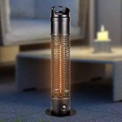 Profiline - Staande Infrarood Terrasverwarmer - 360° Warmte - 67 cm Hoog - 1200W - Seprio