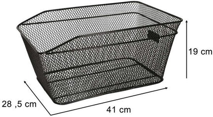 RALLEX Fietsmand voor Bagagedrager – Metalen Achtermand 25 kg Draagkracht - Seprio