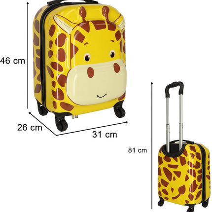 Reiskoffer Kind - Trolley - Handbagage Kinderen - Jongens en Meisjes - Giraf - Seprio
