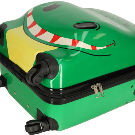 Reiskoffer Kind - Trolley - Handbagage Kinderen - Jongens en Meisjes - Krokodil - Groen - Seprio