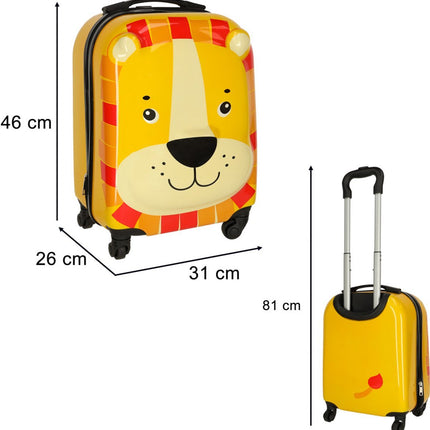 Reiskoffer Kind - Trolley - Handbagage Kinderen - Jongens en Meisjes - Leeuw - Seprio