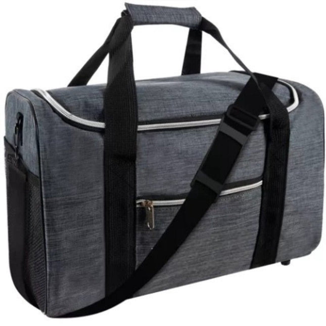 Reistas Handbagage - 40x20x25cm - Geschikt voor Ryanair en EasyJet - Underseat - Sporttas - Schoudertas - Grijs - Weekendtaseaal voor stressvrij reizen - Seprio