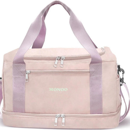 Reistas Handbagage - 40x20x25cm - Geschikt voor Ryanair en EasyJet - Underseat - Sporttas - Schoudertas - Roze - Weekendtas - Seprio