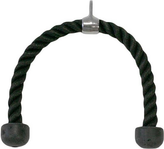 Rope gym - triceps - Trekkoord voor krachtstation tweehandig - touw fitness - krachtstation - handgreep - kabelbevestiging - Seprio