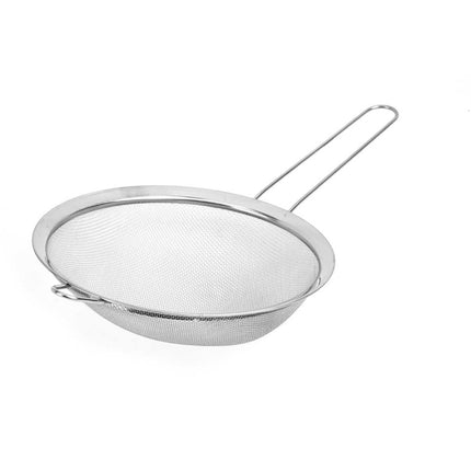 Kinvara - Zeef RVS - Fijnmazige Bolzeef en Keukenzeef - 18 cm - Met Handgreep en Steunbeugel