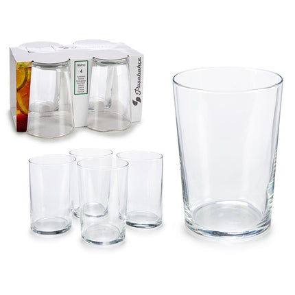 Pasabahce - Bistro Drinkglazen en Waterglazen - Glazenset van 4 - 510 ml - Transparant