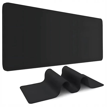 Nexara - Muismat XXL - Bureau Onderlegger en Gaming Mousepad - 90 x 40 cm - Effen Zwart