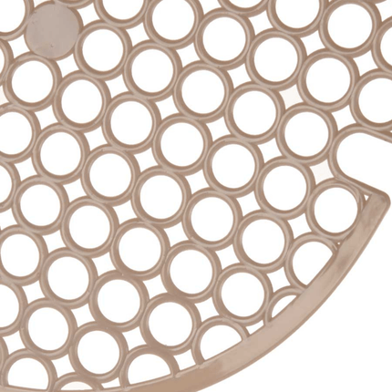 Set van 4 - Ronde Gootsteenmat 29 cm – Wit, Grijs, Zwart, Beige - PVC - Seprio