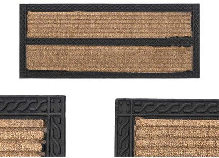 Smalle Deurmat Kokos - Deurmat voor Binnen en Buiten - Klassiek/Modern - Kokosmat - 60x25 cm - Seprio