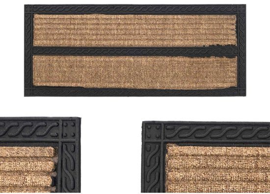 Smalle Deurmat Kokos - Deurmat voor Binnen en Buiten - Klassiek/Modern - Kokosmat - 60x25 cm - Seprio