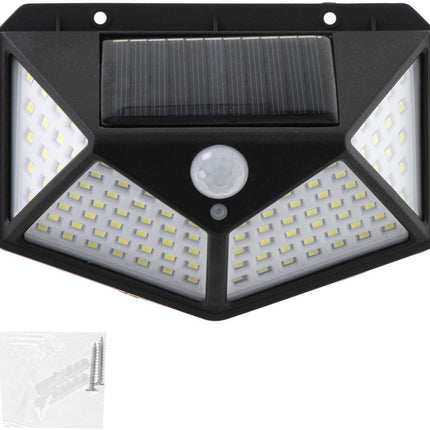 Solar Buitenlamp met Bewegingssensor - Op Zonne Energie - Buitenverlichting Met Sensor - Dag en Nacht - 1200 Lumen - Seprio